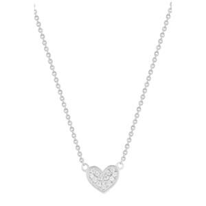 NEW ELECTRIC PICKS women's whole heart necklace in silver